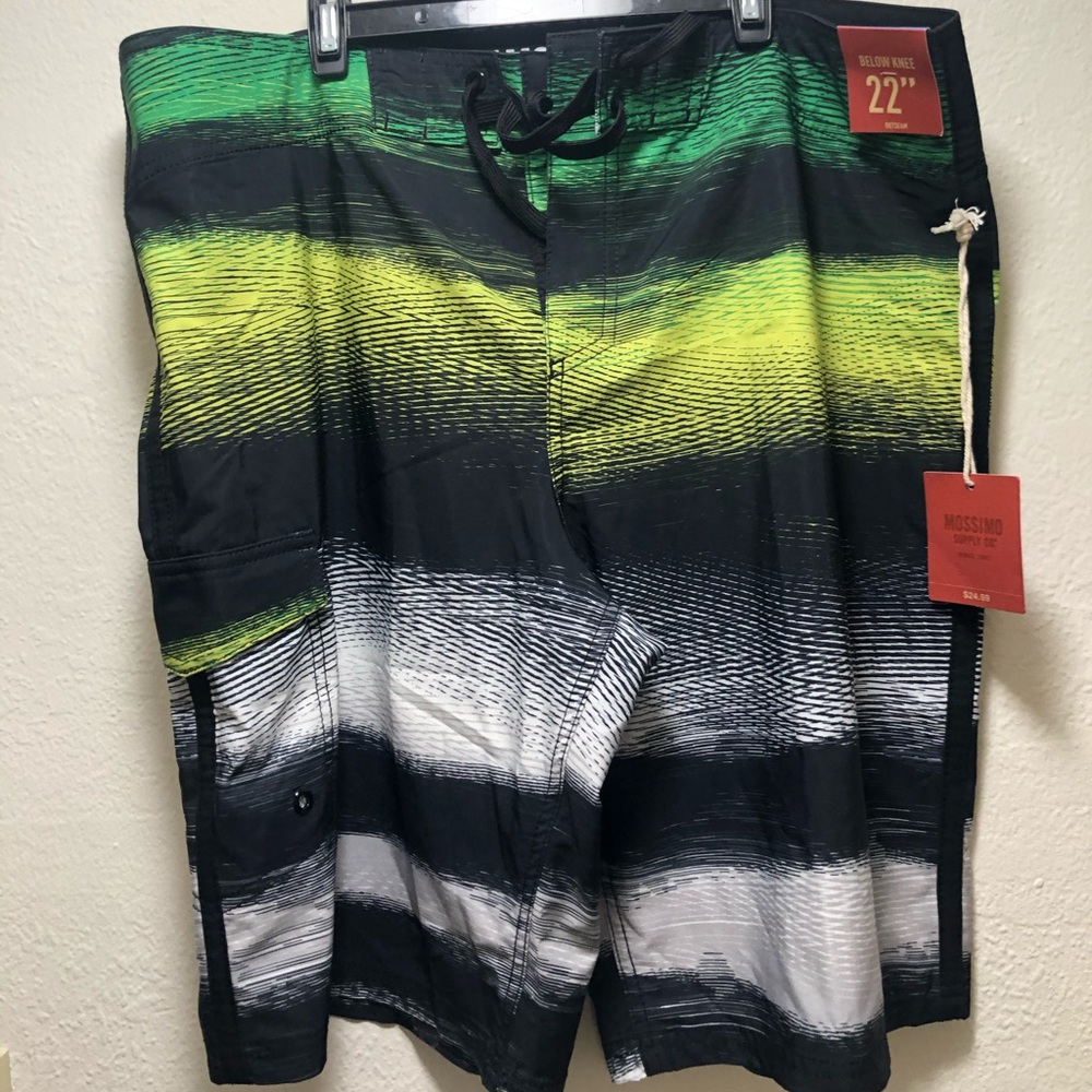 Men’s Swimsuit, Rasta Colors, Size 38